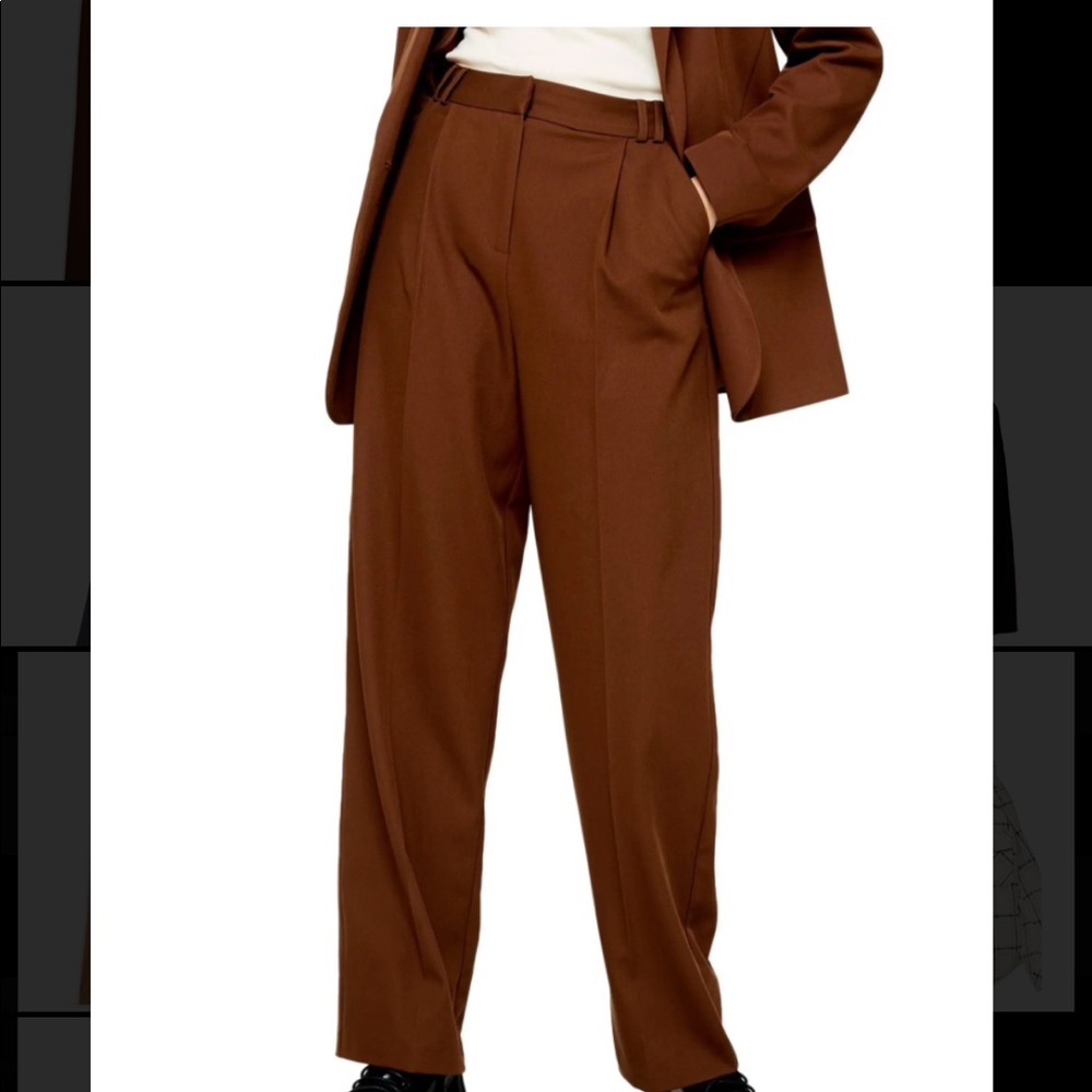 Topshop twill slouch trousers